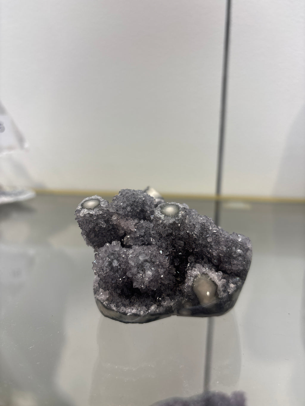 Grey Stalactite Amethyst Heart Small 16