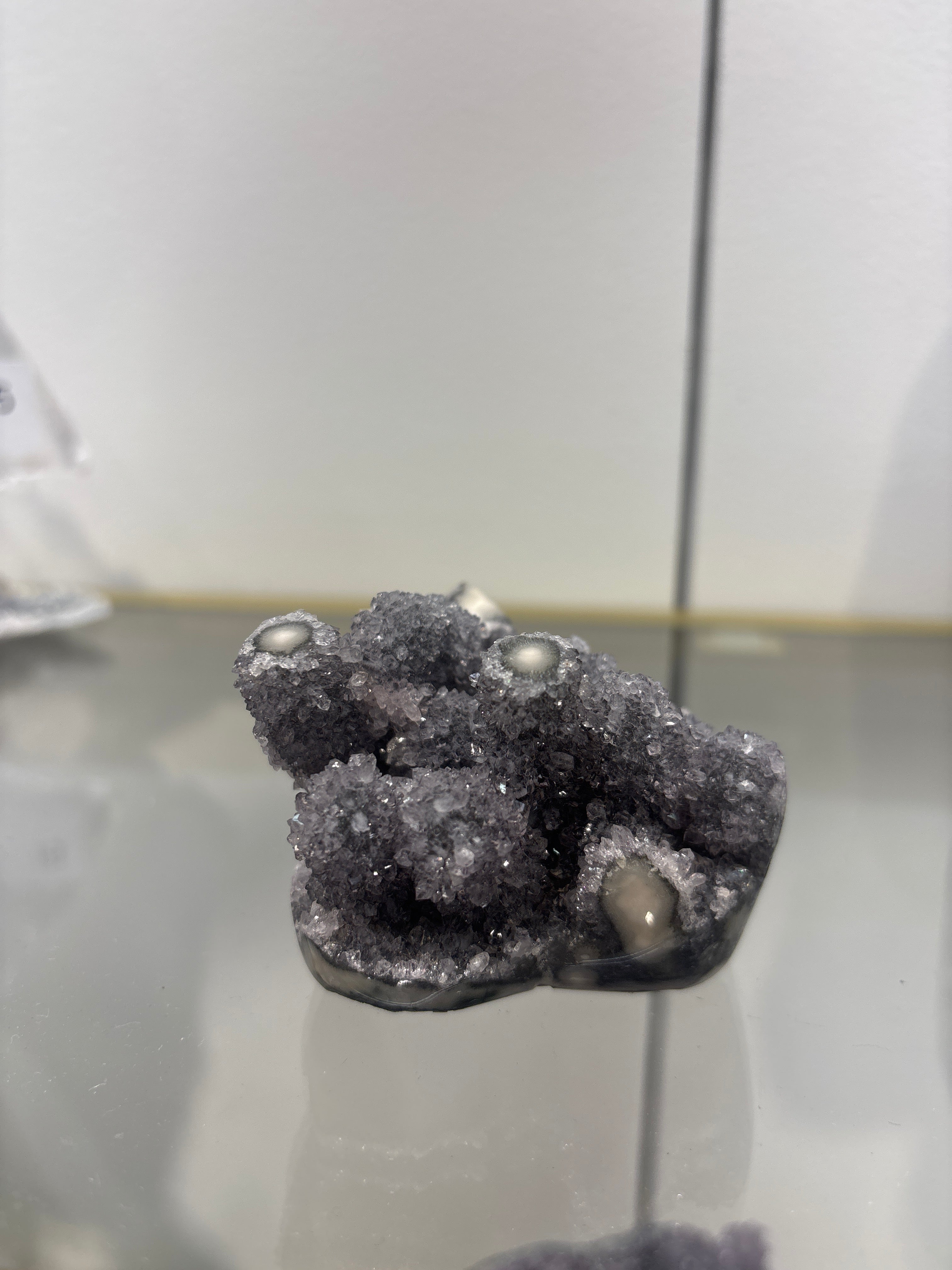 Grey Stalactite Amethyst Heart Small 16