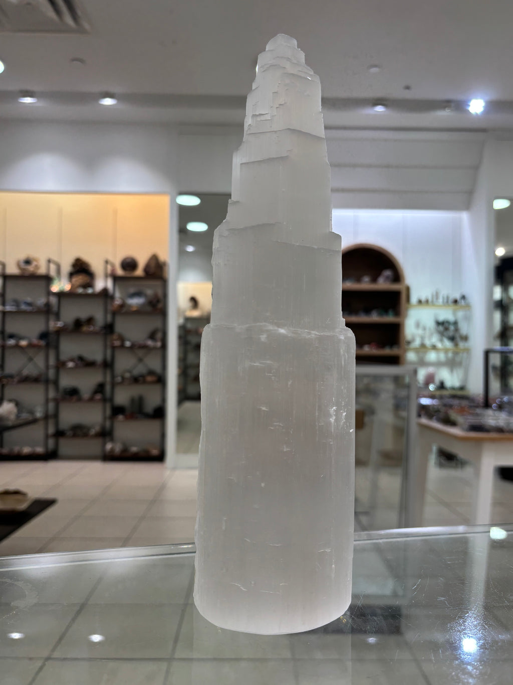 Selenite Tower 12”
