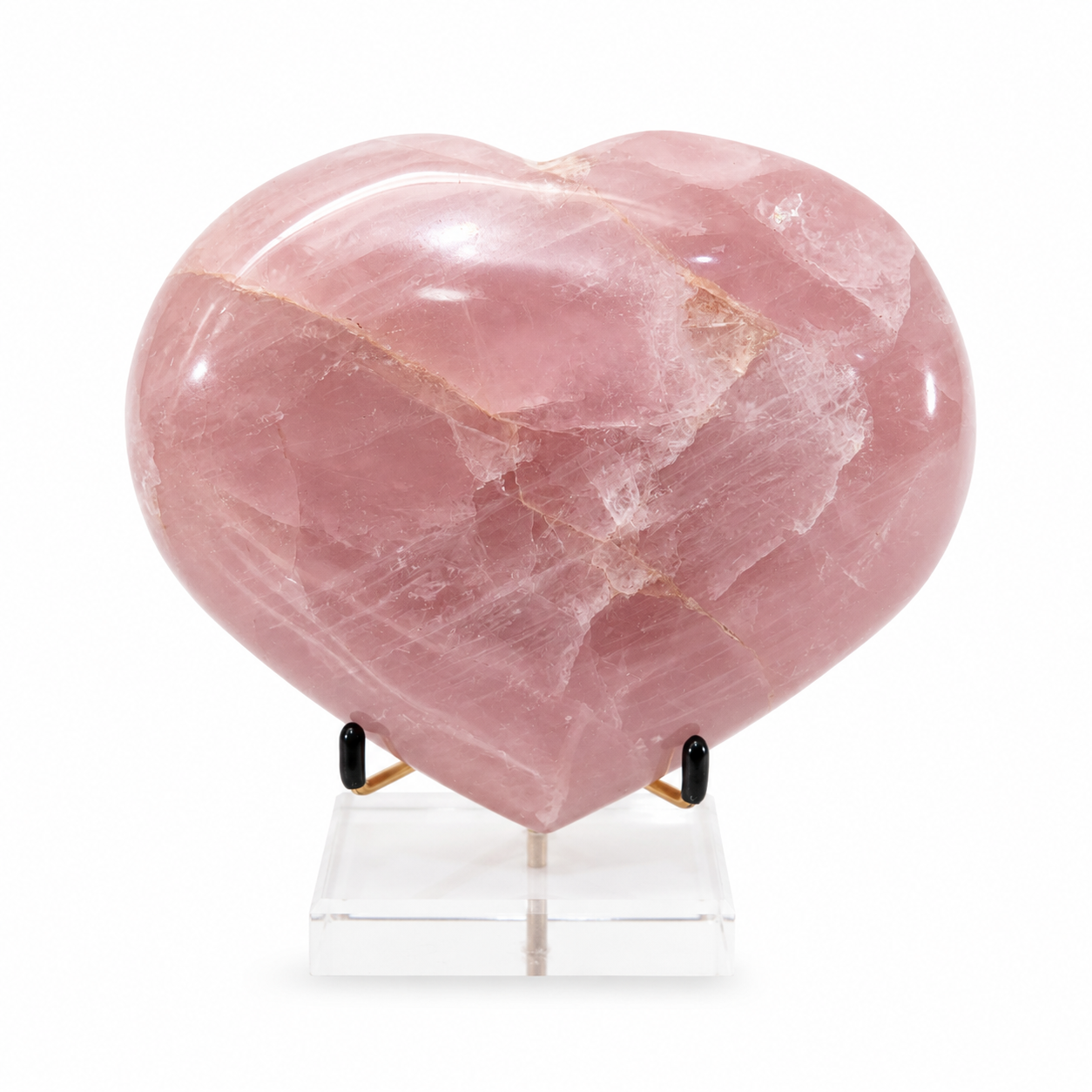 Rose Quartz Polished Heart
