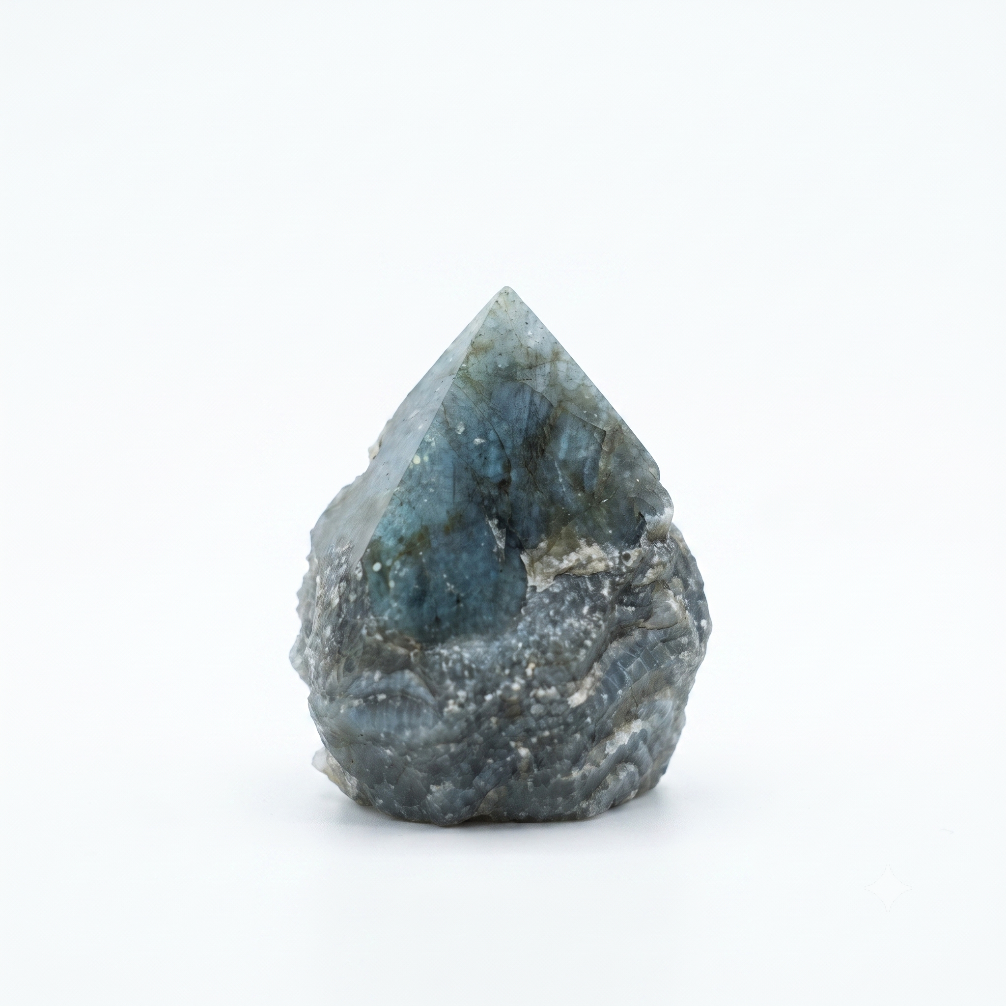Labradorite Crystal Point & Rough Base Obelisk