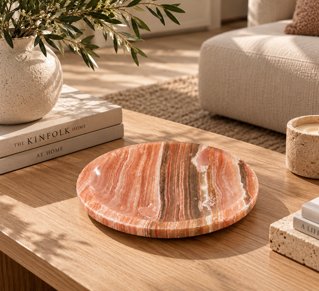 Banded Onyx Bowl – Polished Natural Stone