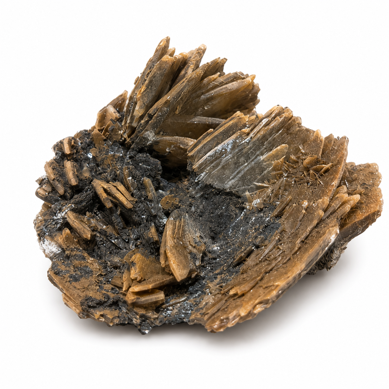 Brown Bladed Crystal Cluster