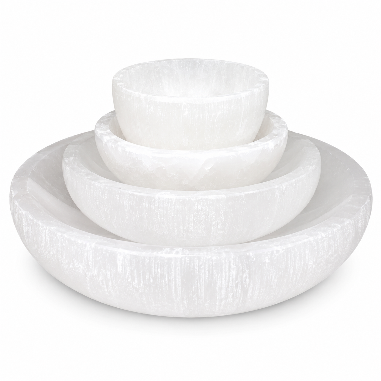Selenite Charging Bowl Set (4-Piece)