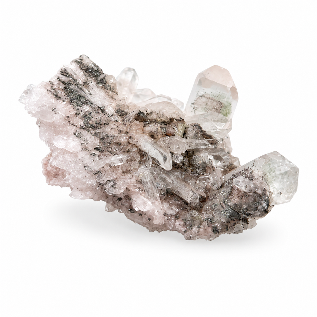 Pink Quartz Crystal Cluster