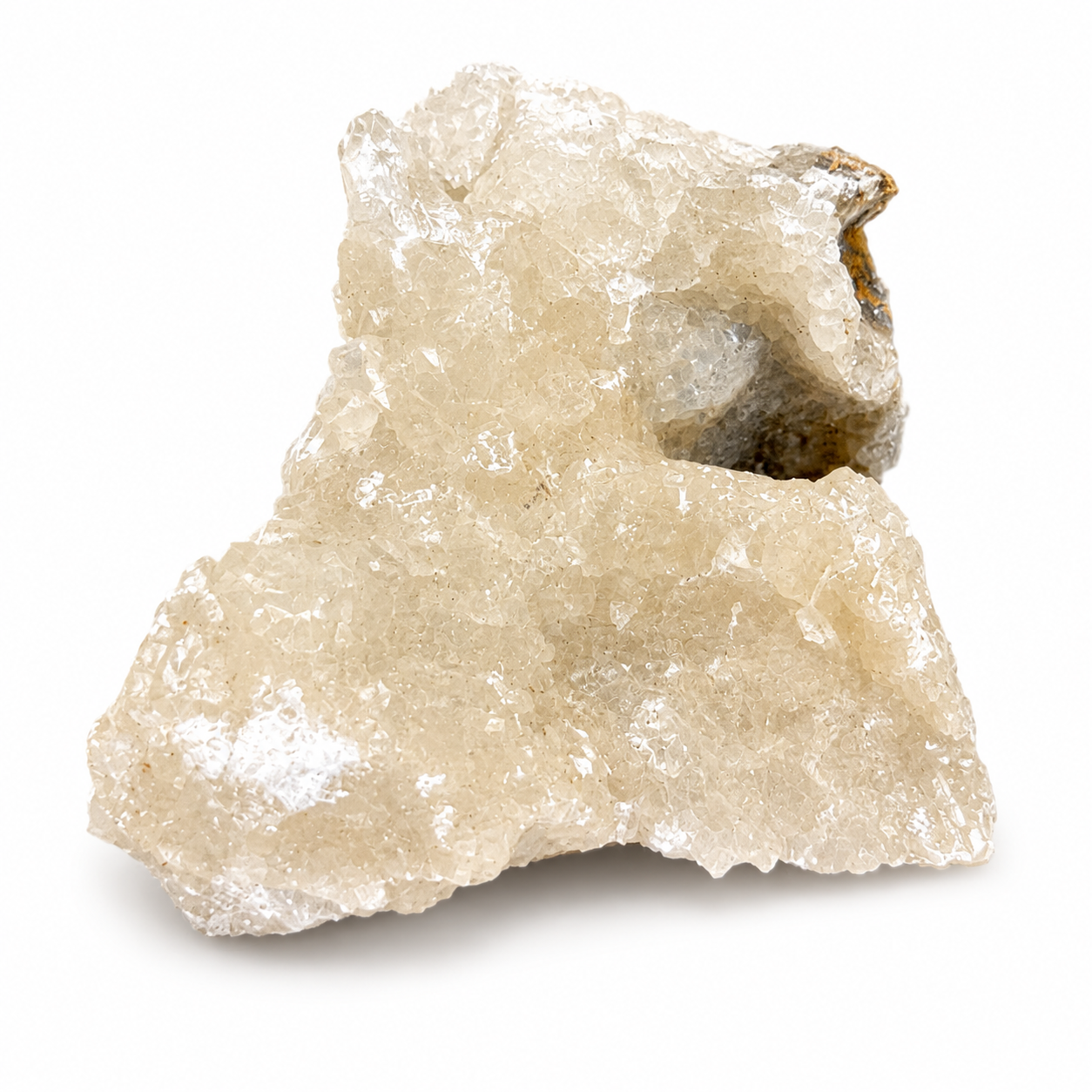 White Druzy Crystal Cluster