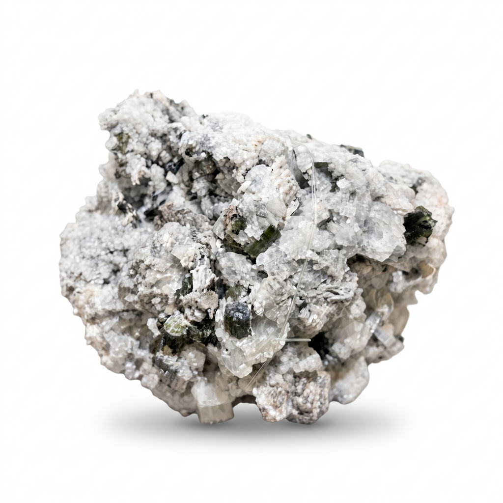 Tourmaline & Crystalline Albite Mineral Specimen
