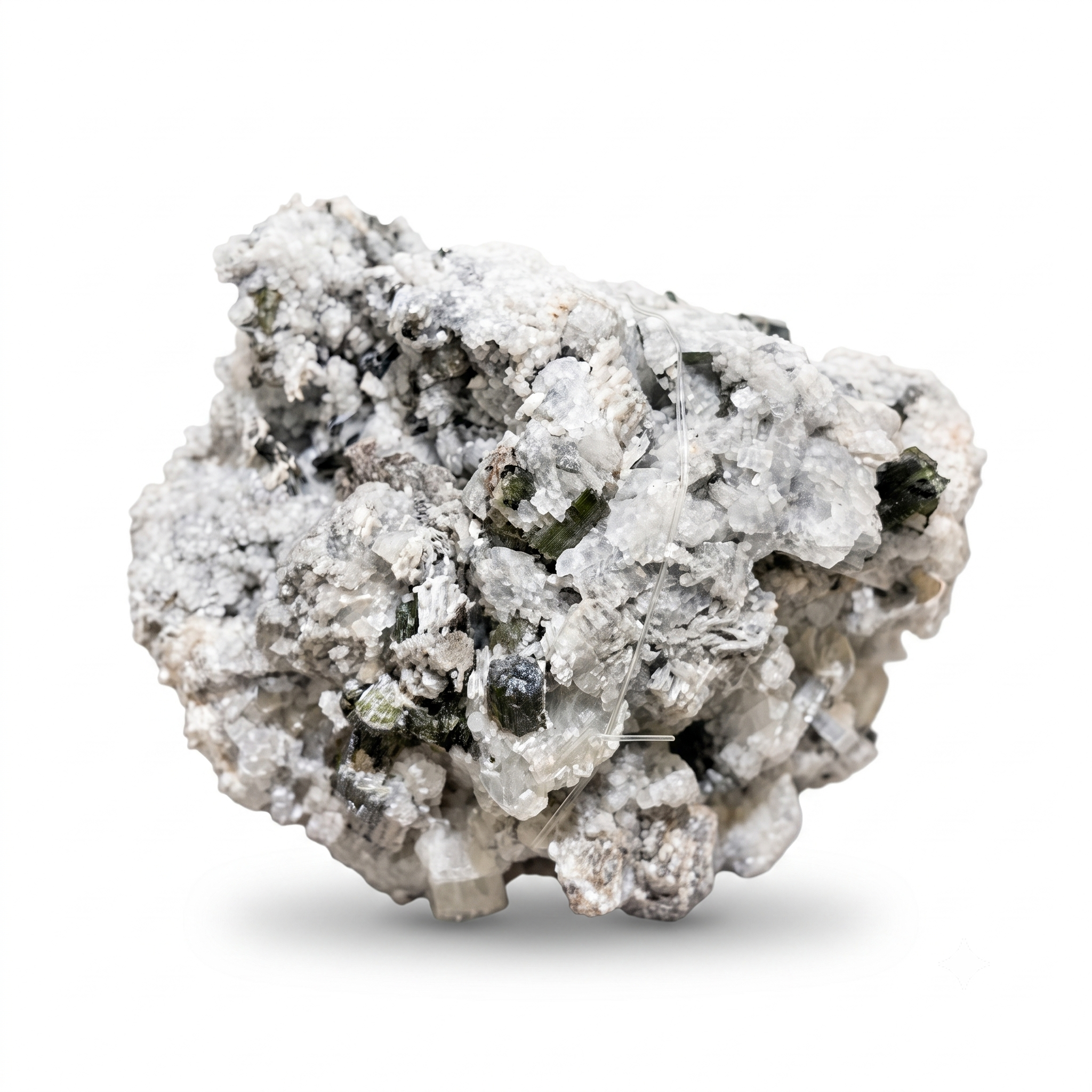 Tourmaline & Crystalline Albite Mineral Specimen