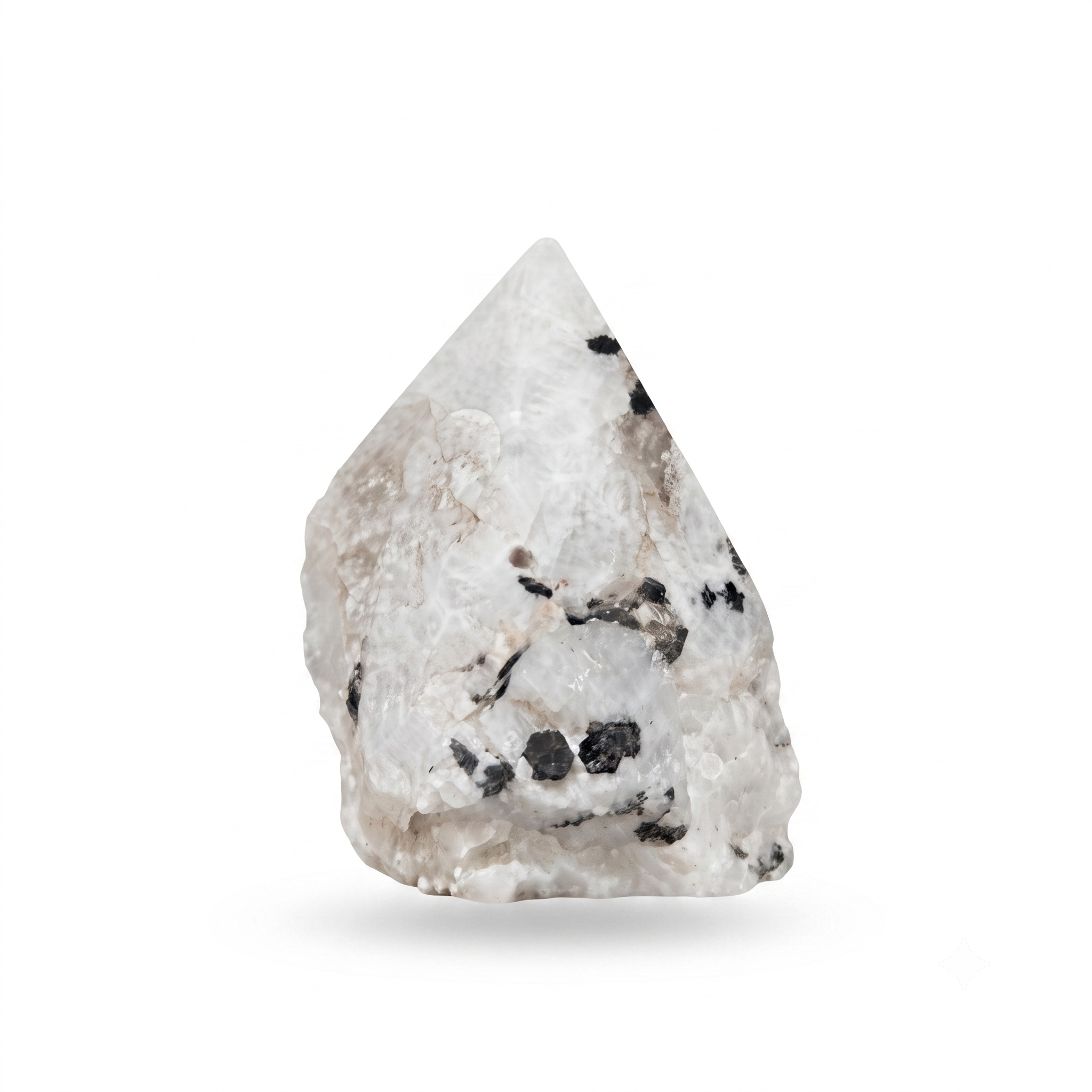 Tourmalinated Quartz Crystal Point & Pocket Pebble