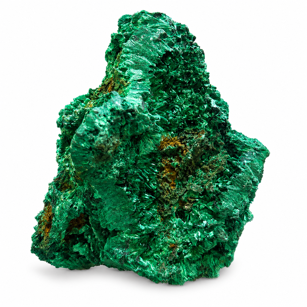 Fibrous Malachite Crystal Specimen