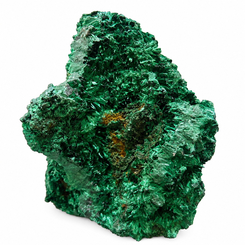 Fibrous Malachite Crystal Specimen