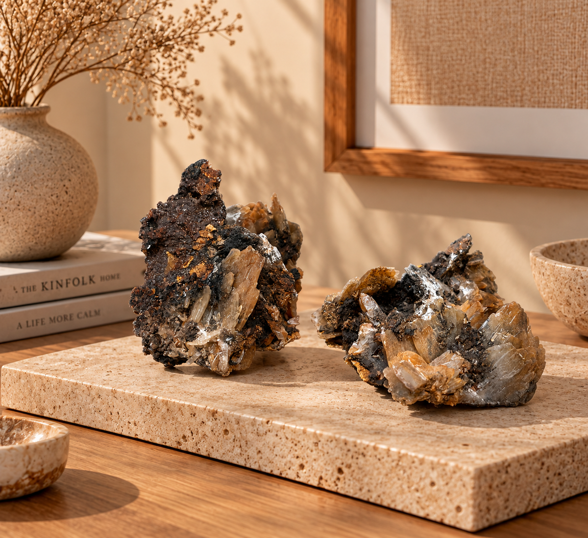 Barite Crystal Cluster on Matrix