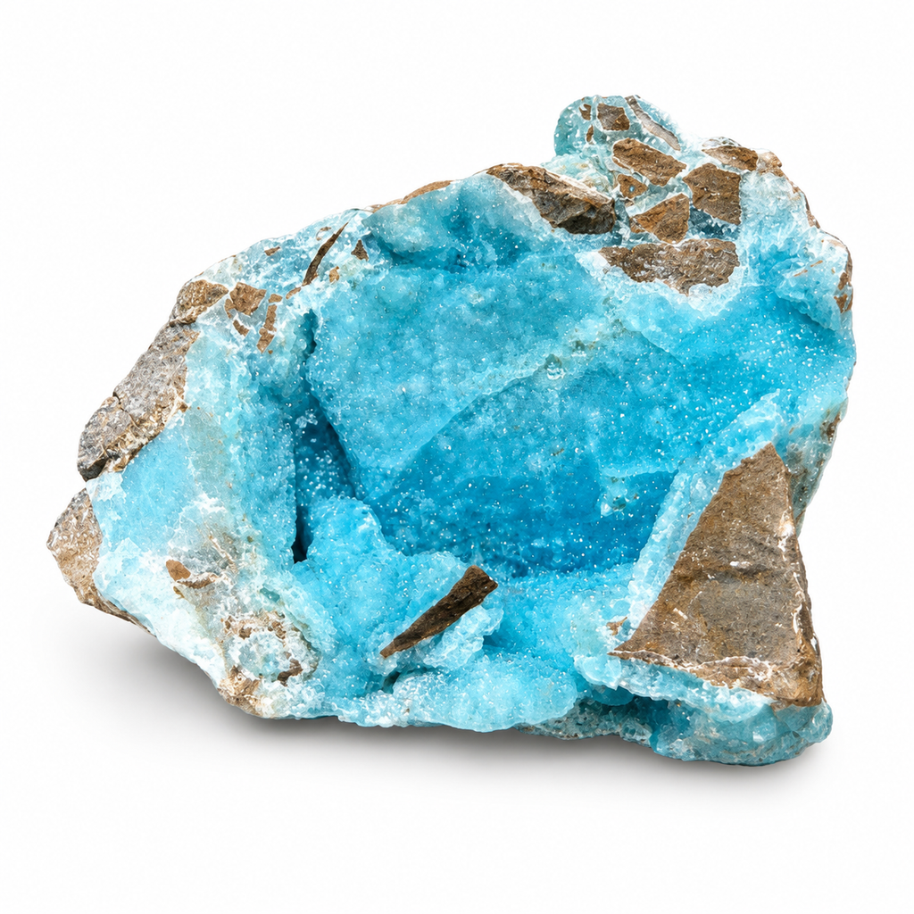 Blue Druzy Mineral Specimen