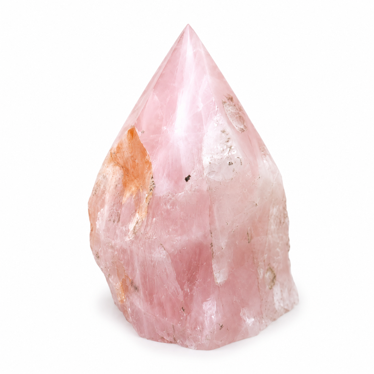 Rose Quartz Semi-Polished Point