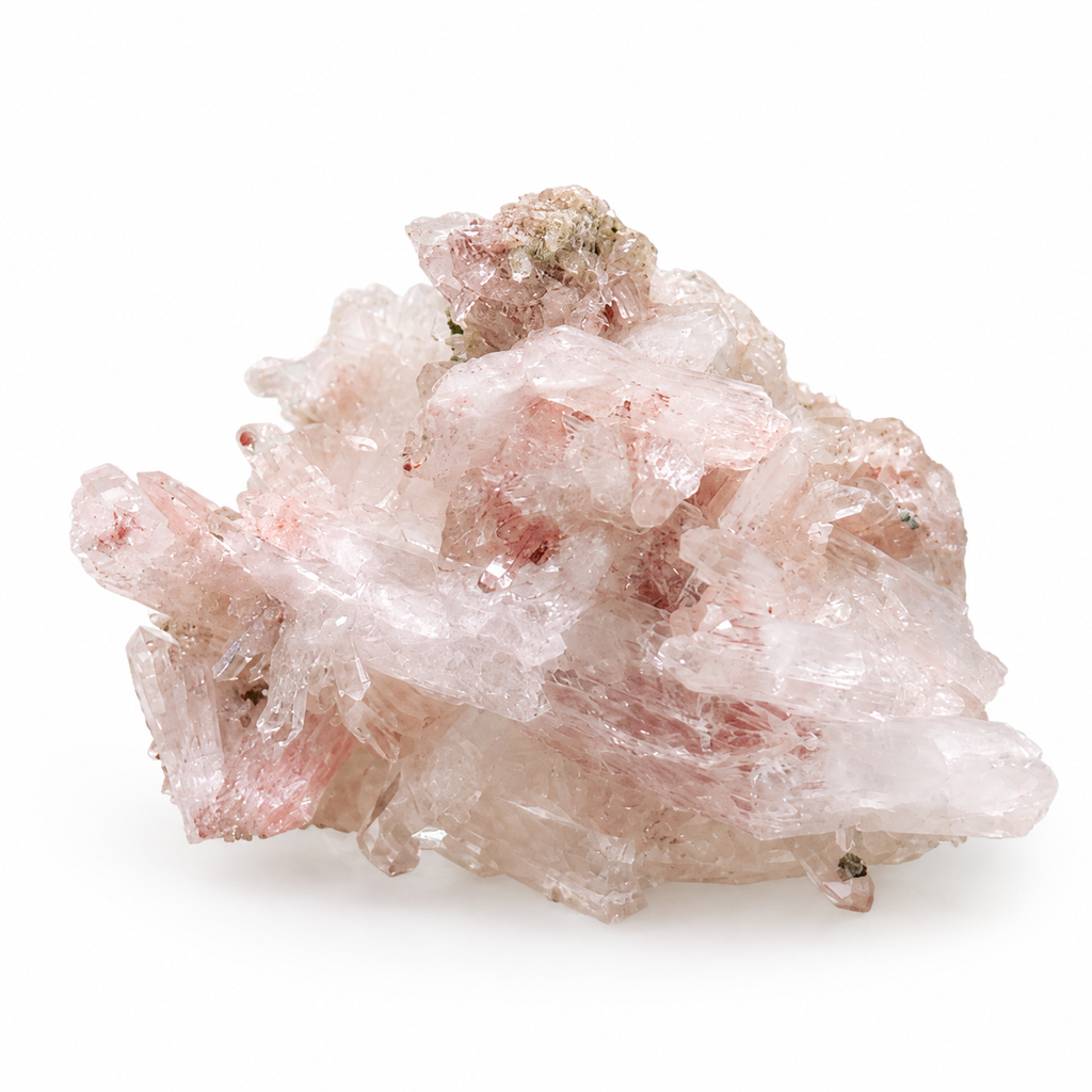 Pink Quartz Crystal Cluster