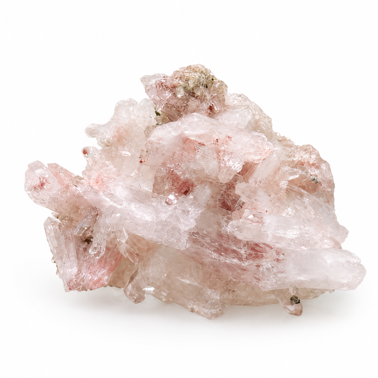 Pink Quartz Crystal Cluster