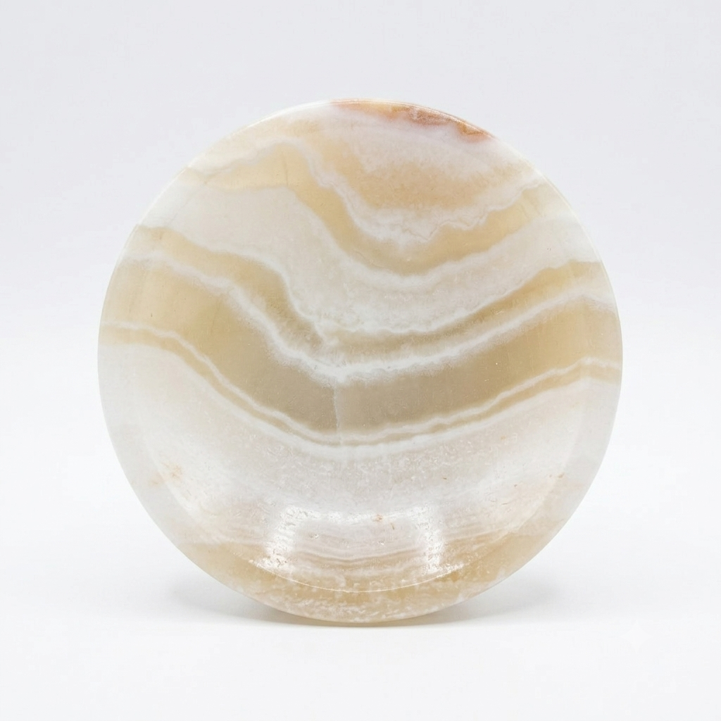 Banded Onyx Round Trinket Dish