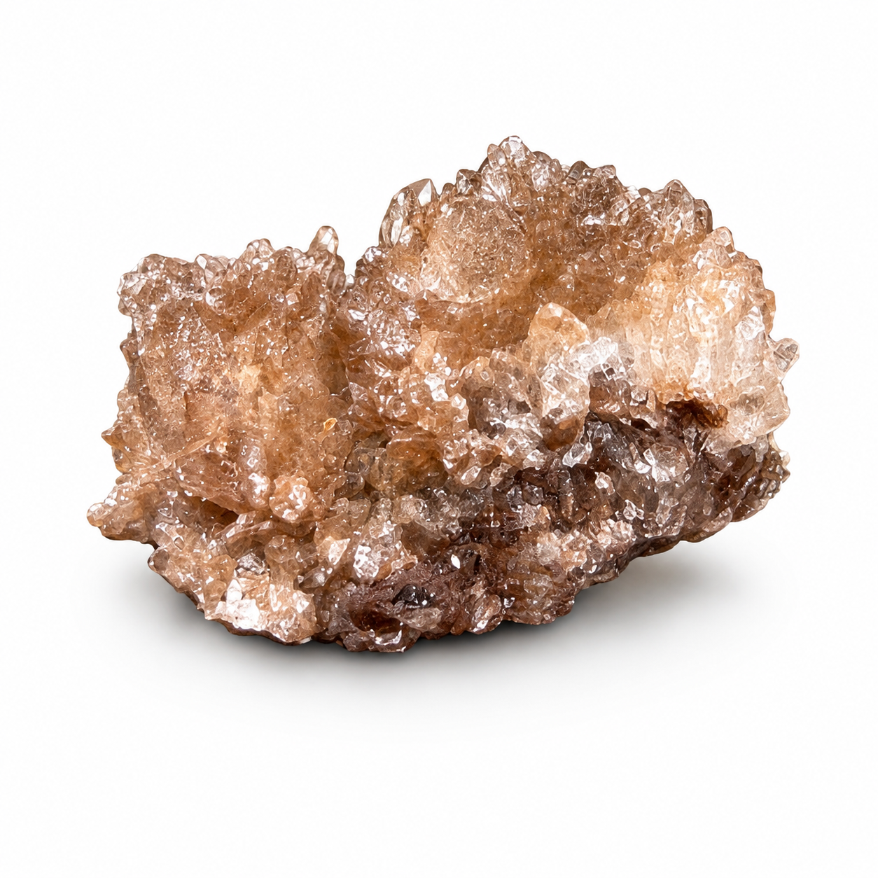 Brown Druzy Crystal Cluster