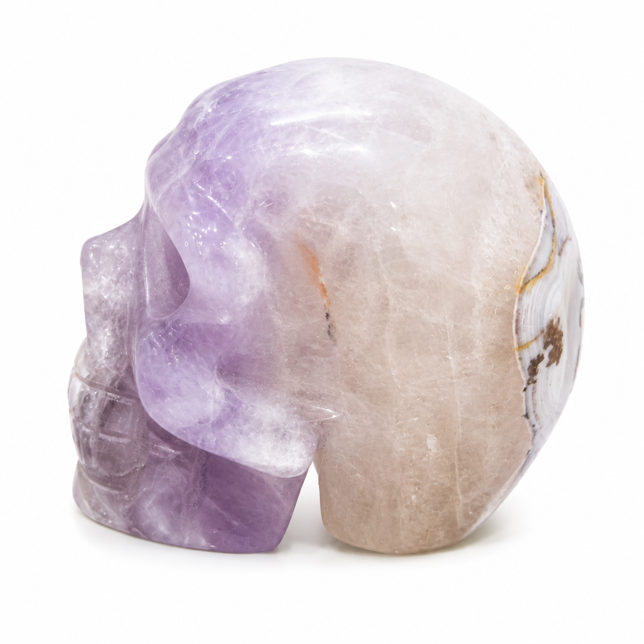 Amethyst & Agate Crystal Skull