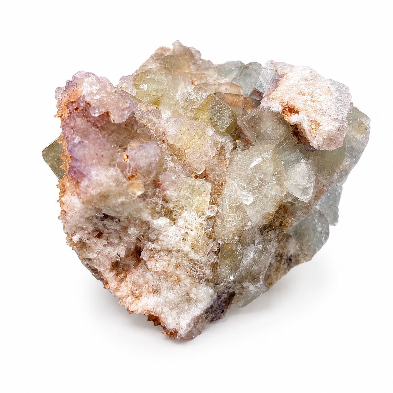 Fluorite Crystal Cluster with Druzy Matrix