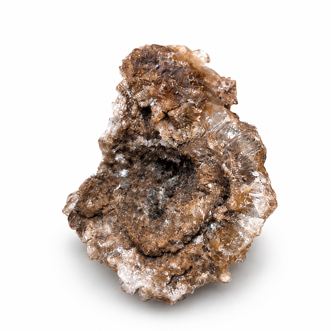Brown Druzy Crystal Cluster