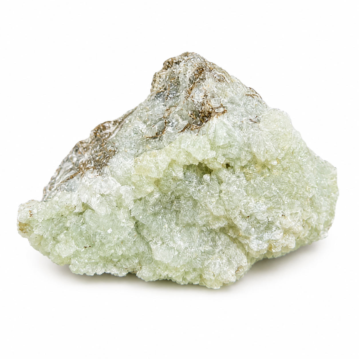 Green Prehnite Cluster