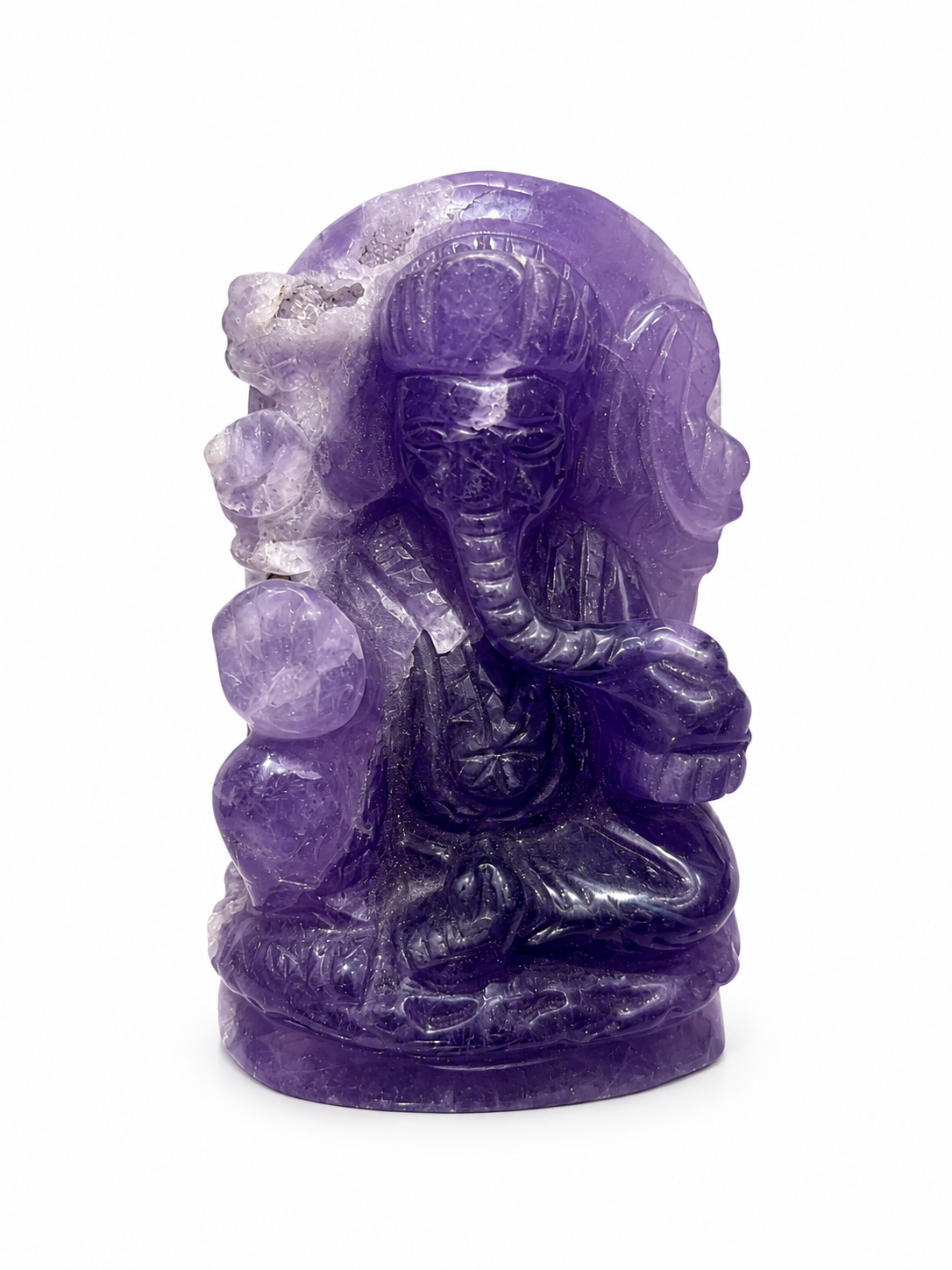 Amethyst Ganesha Carving