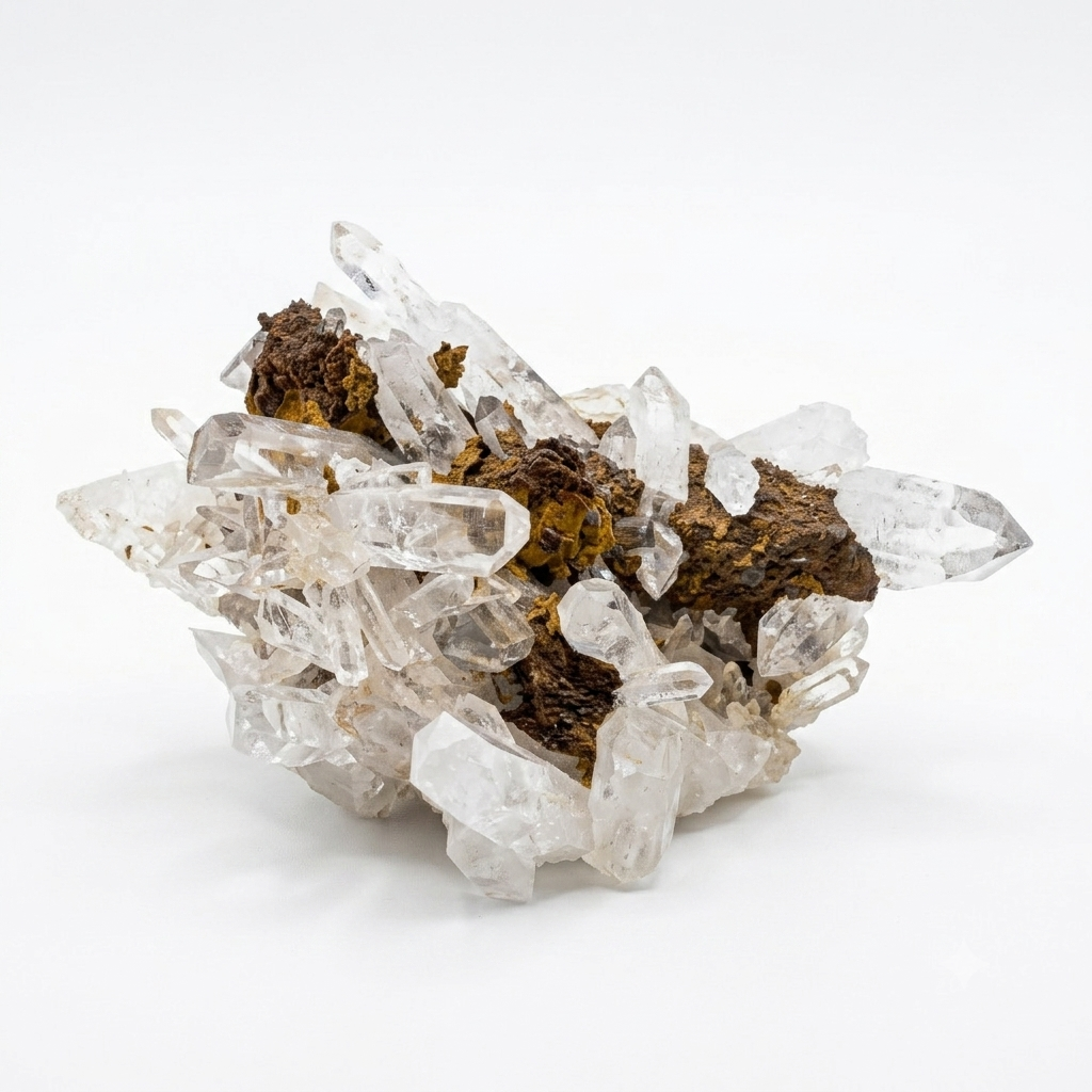 Clear Quartz Crystal Cluster