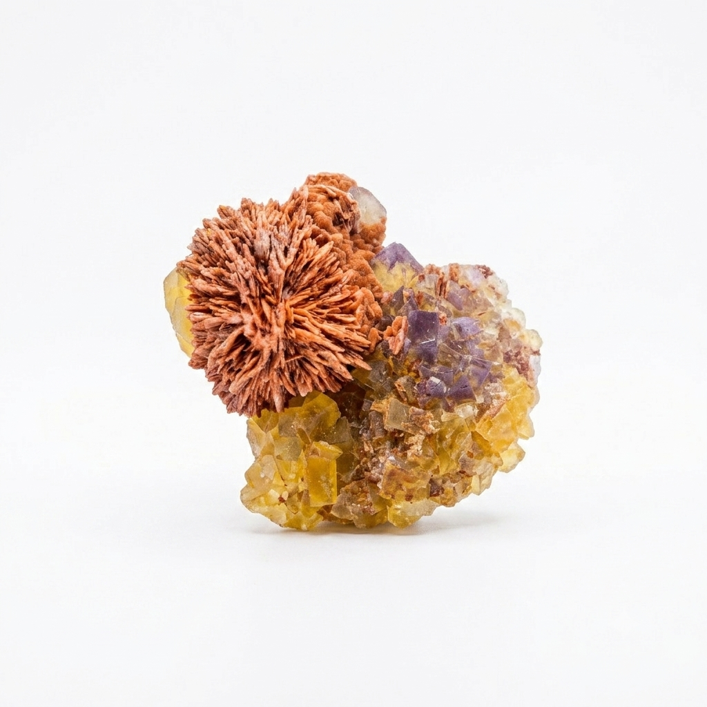 Barite on Fluorite 704