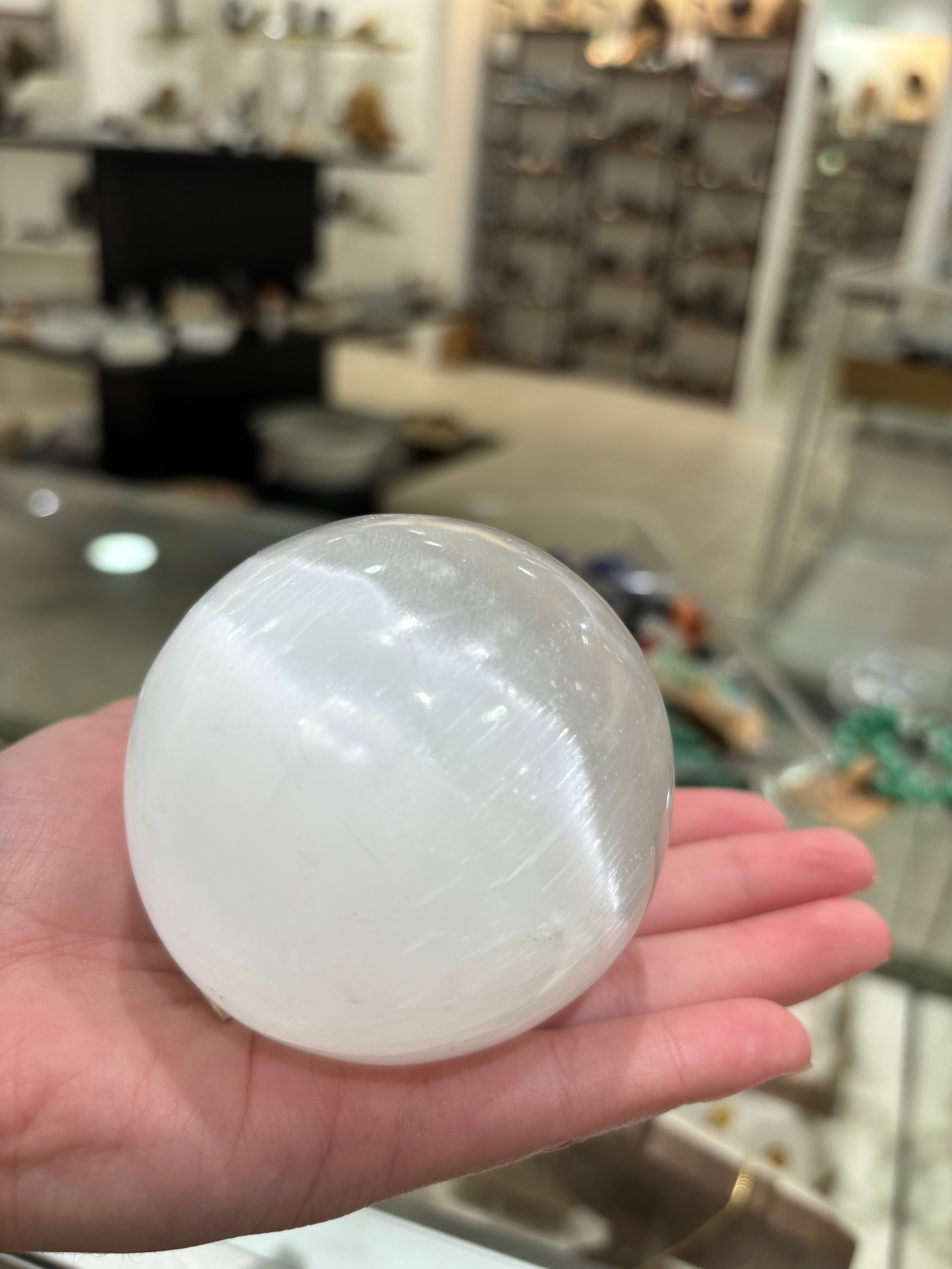 Selenite Sphere 6”