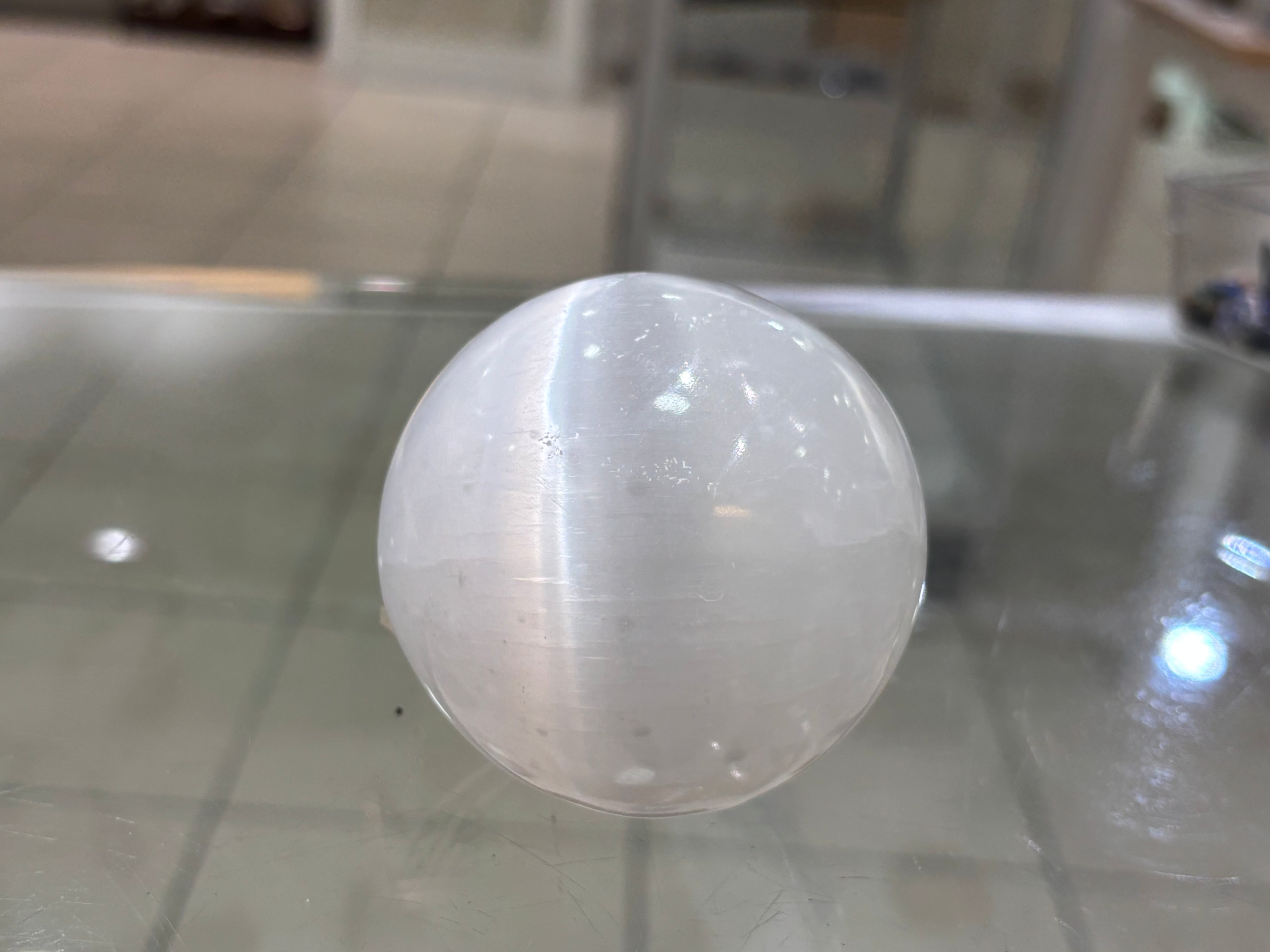 Selenite Sphere 6”