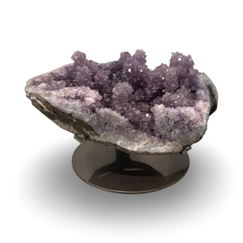 Amethyst Geode Bowl on Display Stand