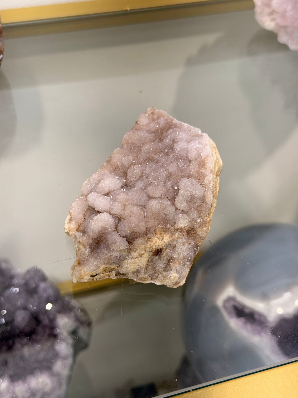 Lilac Druzy Quartz Cluster