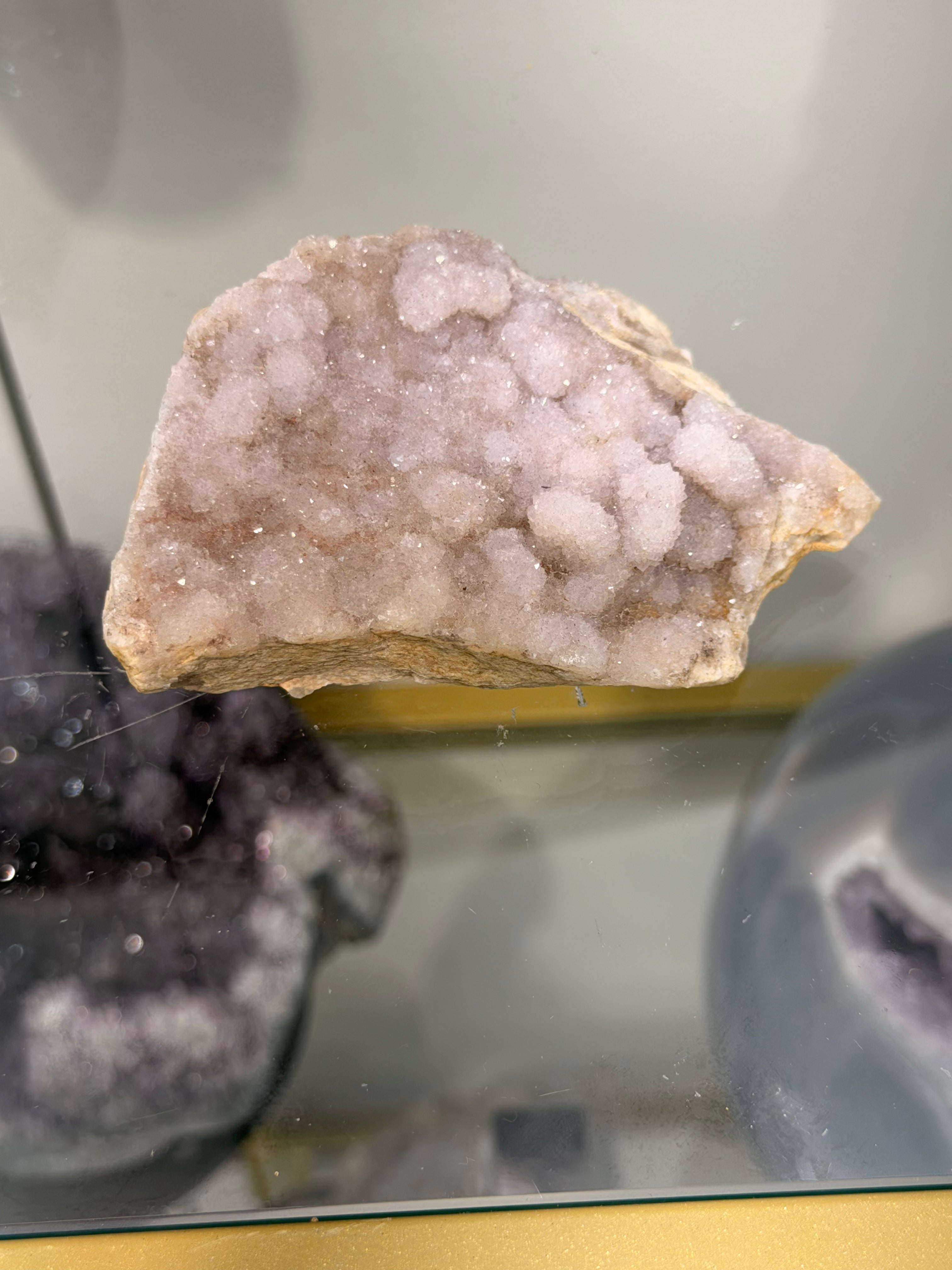Lilac Druzy Quartz Cluster
