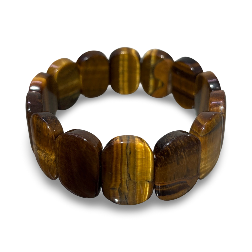 Tiger’s Eye Rectangle Bead Bracelet