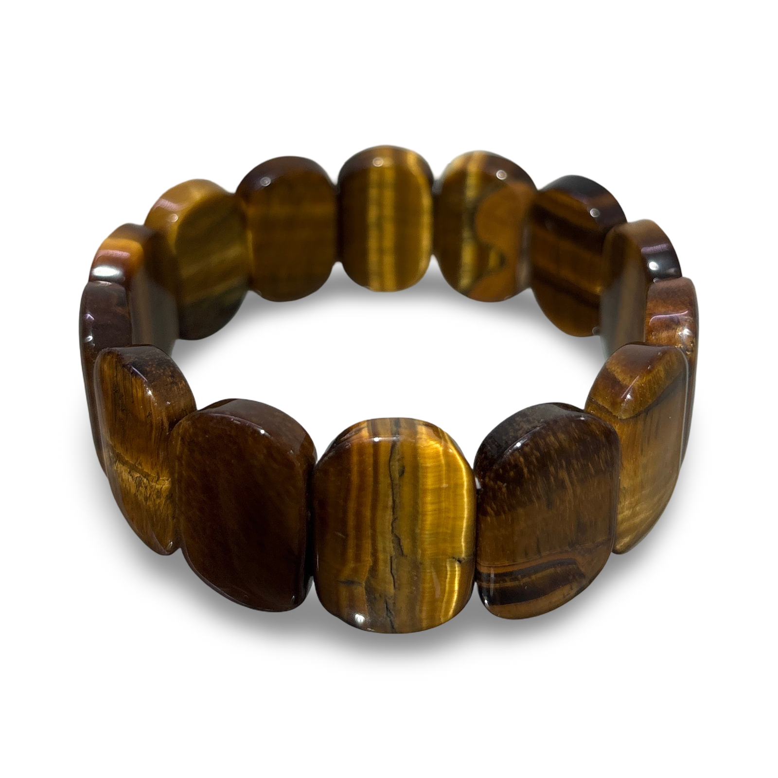 Tiger’s Eye Rectangle Bead Bracelet