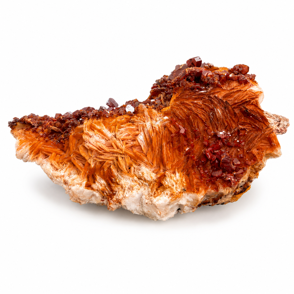 Vanadinite on Barite