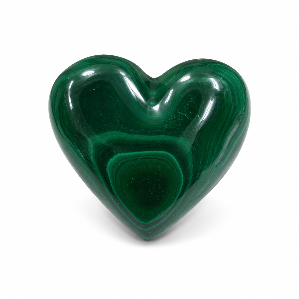 Malachite Heart – Polished Natural Crystal