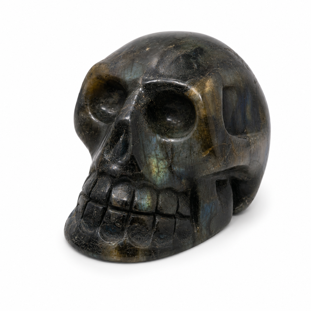 Labradorite Crystal Skull Specimen