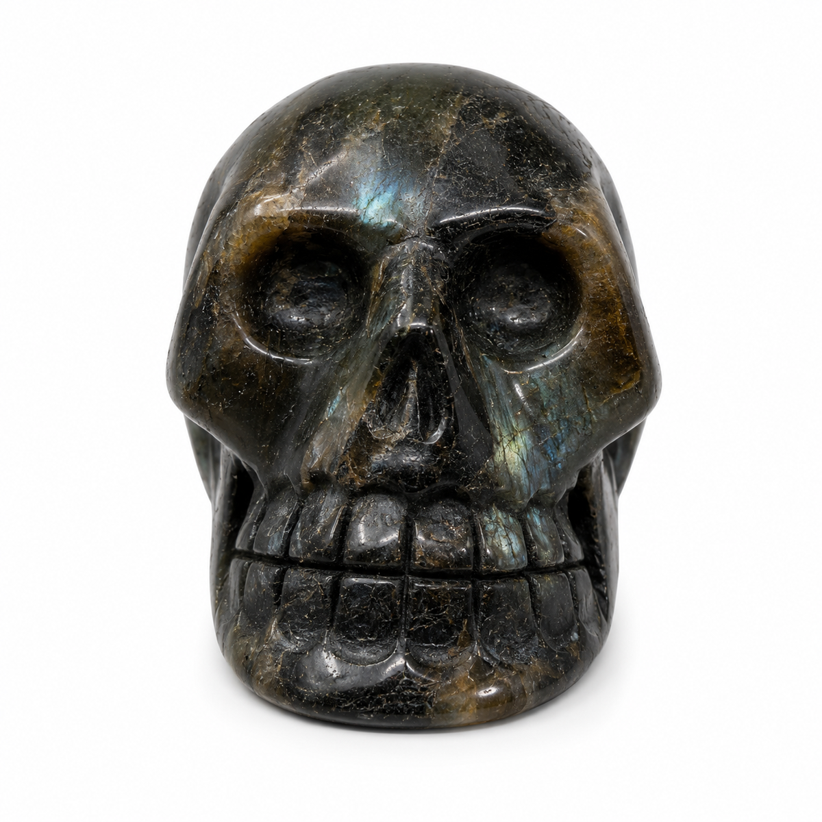 Labradorite Crystal Skull Specimen