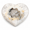 Druzy Quartz Agate Heart - 4" x 3"