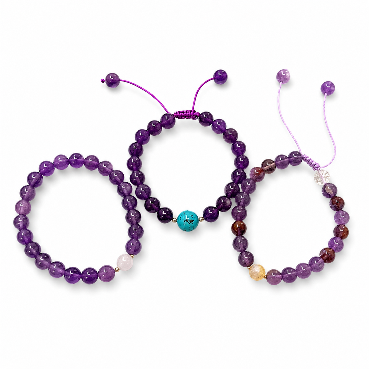 High Quality Amethyst Bracelets 8mm