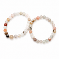 High Quality Garden Quartz Faceted Beaded Bracelet