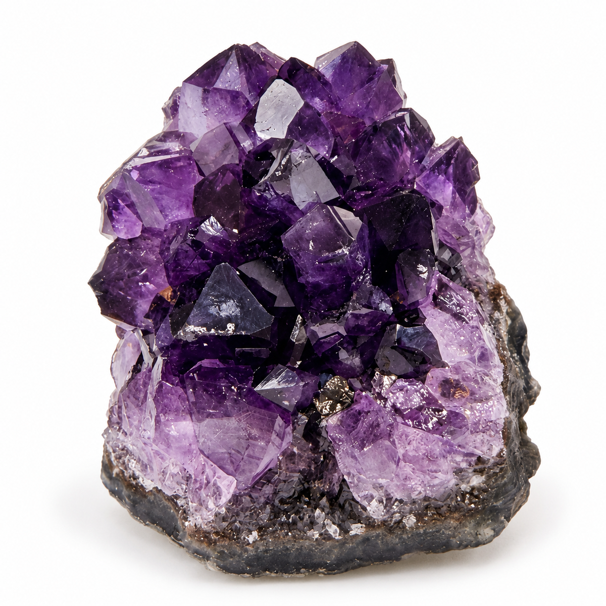 Premium Uruguayan Amethyst Crystal Cluster – Deep Grape Jelly Purple