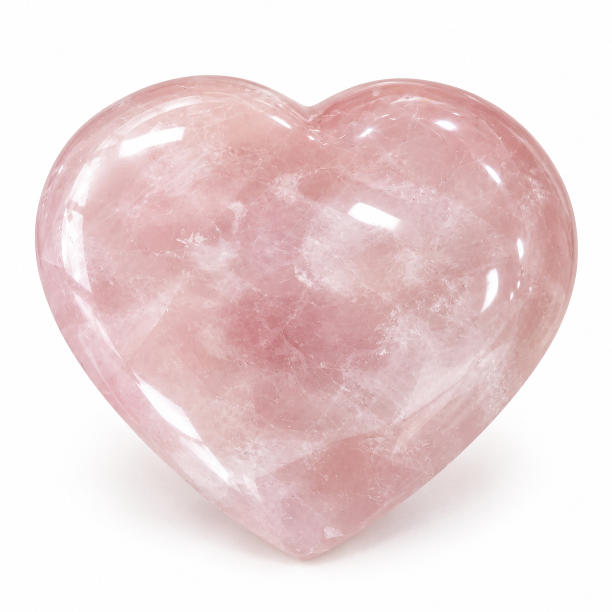 Rose Quartz Heart Carving
