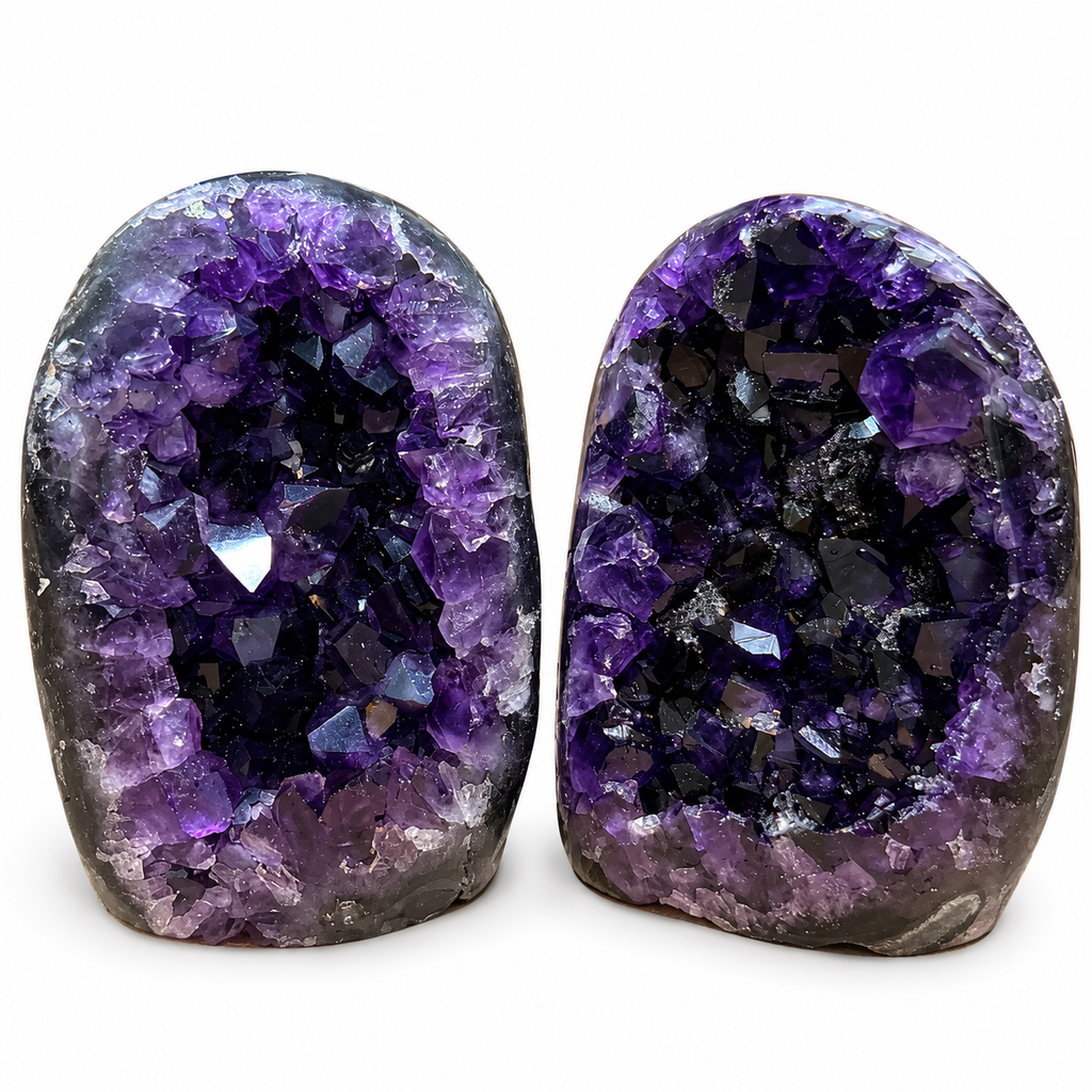 Top Quality Uruguayan Amethyst Polished Cutbase - Grape Jelly Color
