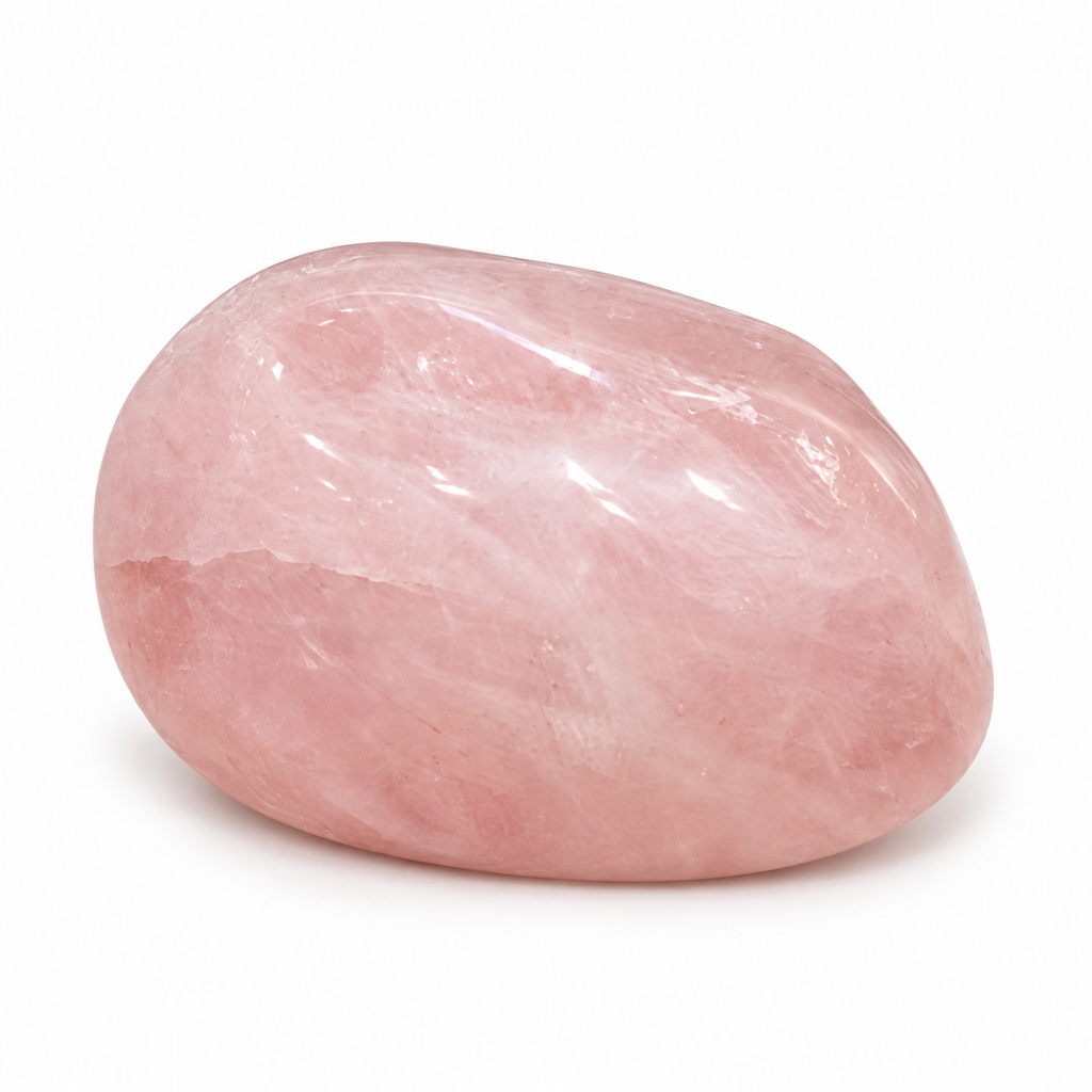 Rose Quartz Palm Stone - Madagascar Rose Quartz Gallet