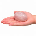 Rose Quartz Palm Stone - Madagascar Rose Quartz Gallet