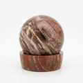 Petrified Wood Sphere and Bowl Set