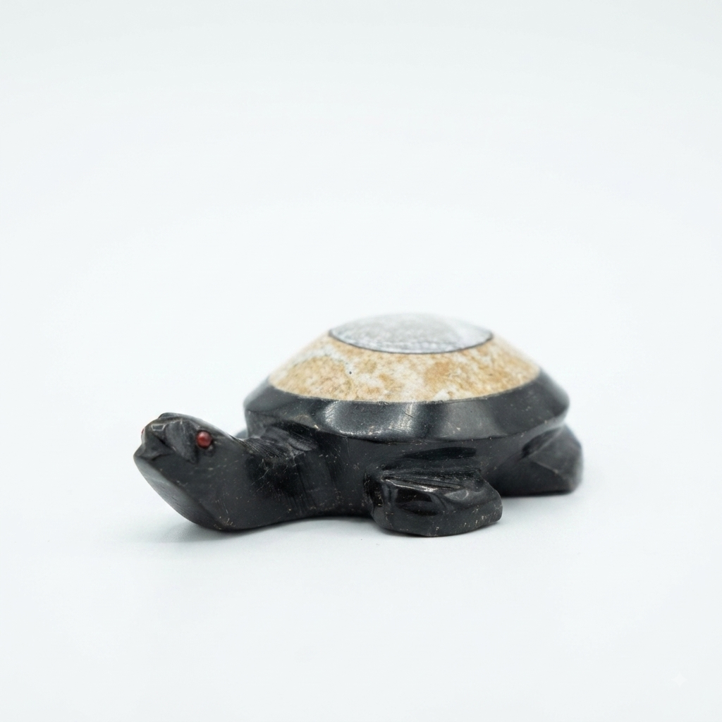 Hand-Carved Stone Turtle Figurine